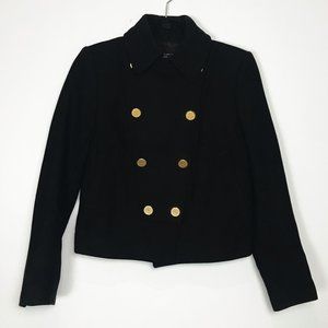 ZARA Wool Military Style Black Blazer